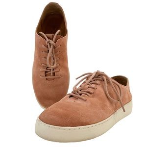 Frye Mauve Suede Sneakers Webster Low Lace Women's Light Rose Sneakers Size 7.5
